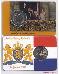 Nederland 2013: Speciale 2 Euro in Coincard: Dubbelportret