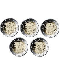 Duitsland 2024: Speciale 2 Euro unc: "Paulus Kerk": A, D, F, G, en J