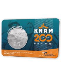 Nederland 2024: Herdenkingsmunt: KNRM 200 jaar Vijfje 2024 BU-kwaliteit in coincard
