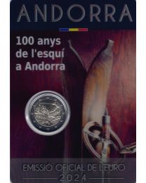 Andorra 2024: Speciale 2 Euro: "100 Jaar Skiën"