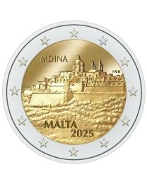 Malta 2025: Speciale 2 Euro unc: "Ommuurde Steden / Mdina"