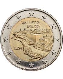 Malta 2026: Speciale 2 Euro unc: "Ommuurde Steden / Valletta"