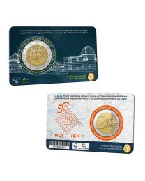 België 2026: Speciale 2 Euro unc: "200 Jaar Koninklijke Sterrenwacht Van België" in coincard