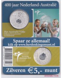 Nederland 2006: Coincards Herdenkingsmunten: Australië Vijfje