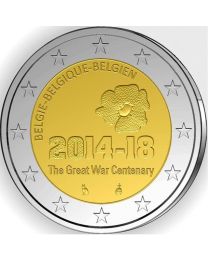 België 2014: Speciale 2 Euro unc: 100 jaar sinds het begin van WO 1