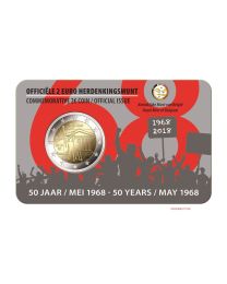 België 2018: Speciale 2 Euro unc: "50 Jaar Mei 1968" in Coincard NL