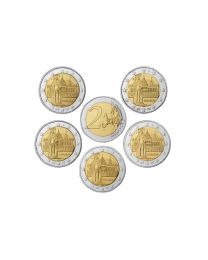 Duitsland 2010: Speciale 2 Euro unc: Bremen Raadhuis A, D, F, G, en J