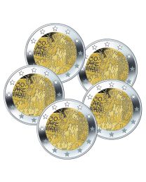 Duitsland 2019: Speciale 2 Euro unc: "Berlijnse muur" : A, D, F, G, en J