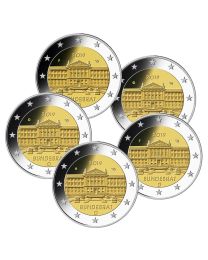 Duitsland 2019: Speciale 2 Euro unc: "Bundesrat" : A, D, F, G, en J