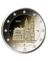 Duitsland 2021: Speciale 2 Euro unc: "Sachsen-Anhalt" : Met letter F