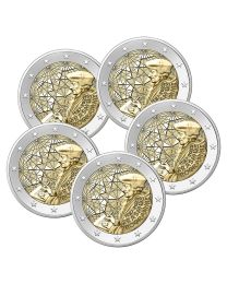Duitsland 2022: Speciale 2 Euro unc: "Erasmus" : A, D, F, G, en J