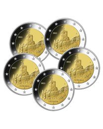 Duitsland 2022: Speciale 2 Euro unc: "Thüringen" : A, D, F, G, en J