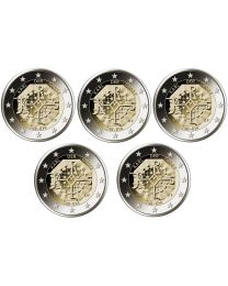 Duitsland 2023: Speciale 2 Euro unc: "Karel de Grote": A, D, F, G, en J