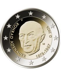 Duitsland 2026: Speciale 2 Euro unc:  "Konrad Adenauer" 2026: Met letter D