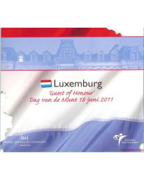Nederland 2011: BU Jaar set: Dag van de Munt set: Guest of Honour Luxemburg