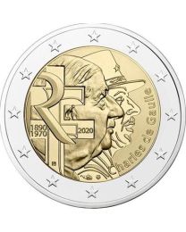Frankrijk 2020: Speciale 2 Euro unc: "Charles de Gaulle"
