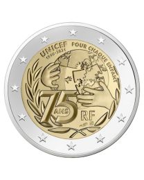 Frankrijk 2021: Speciale 2 Euro unc: "Unicef"
