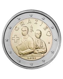 Italië 2021: Speciale 2 Euro unc: "Grazie"
