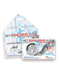 Nederland 2017: 1e Dag Coincard Herdenkingsmunt: Het Rode Kruis Vijfje