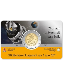 België 2017: Speciale 2 Euro unc: "Universiteit Luik" in Coincard NL