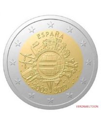 Spanje 2012: Speciale 2 Euro unc: 10 Jaar Euro
