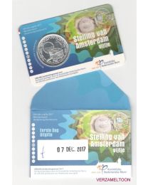 Nederland 2017: 1e Dag Coincard Herdenkingsmunt: Het Stelling van Amsterdam Vijfje