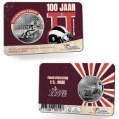 Nederland 2025:  100 Jaar TT Assen Vijfje 2025 UNC Verzilverd in coincard