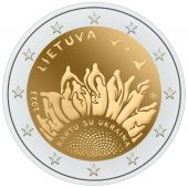 Litouwen 2023: Speciale 2 Euro unc: "Samen voor Ukraine " 