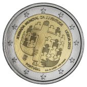 Portugal 2023: Speciale 2 Euro unc: "Wereld Jongeren dagen"