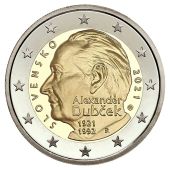 Slowakije 2021: Speciale 2 Euro unc: "Dubček"