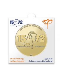 Nederland 2022: Penning in munthouder: 450 jaar Geboorte van Nederland
