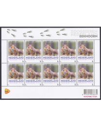 Nederland 2013: NVPH: V3013-Aa-11: "Zoogdieren in Nederland": Eekhoorn: velletje postfris