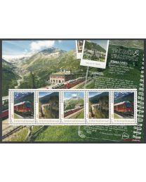 Nederland 2019: NVPH: 3644-P: "Treinen & Trajecten" Nr. 04: Bernina Express: velletje postfris