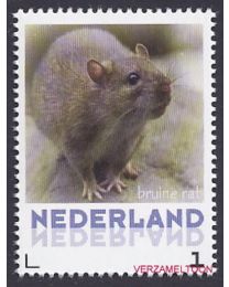 Nederland 2013: NVPH: V3013-Aa-4: "Zoogdieren in Nederland": Bruine rat: postfris