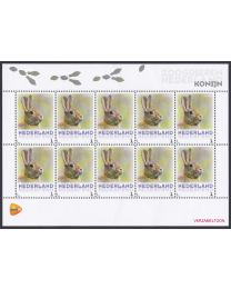 Nederland 2013: NVPH: V3013-Aa-21: "Zoogdieren in Nederland": Konijn: velletje postfris