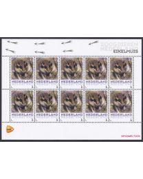 Nederland 2013: NVPH: V3013-Aa-13: "Zoogdieren in Nederland": Eikelmuis: velletje postfris