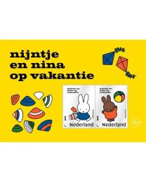 Nederland 2026: NVPH: V....: 860020: Postzegelvel met zilver – nijntje en nina op vakantie
