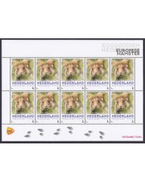Nederland 2013: NVPH: V3013-Aa-14: "Zoogdieren in Nederland": Europese hamster: velletje postfris