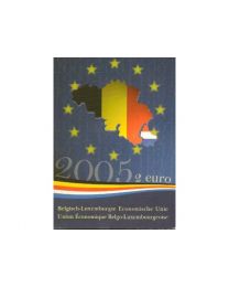 België 2005: Speciale 2 Euro unc in blister: België - Luxemburg: Henri & Albert 