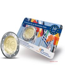 Nederland 2009: Speciale 2 Euro in Coincard: 10 Jaar EMU