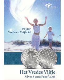 Nederland 2005: Zilveren Herdenkingsmunten Proof: Het Vredes Vijfje