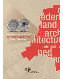 Nederland 2008: Zilveren Herdenkingsmunten Proof: Architectuur in Nederland Vijfje