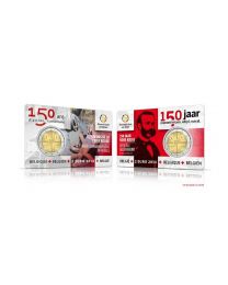 België 2014: Speciale 2 Euro unc: 150 jaar Belgisch Rode Kruis in Coincard