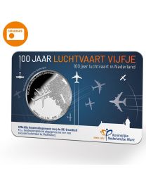 Nederland 2019: BU Coincard Herdenkingsmunt: Het Luchtvaart  Vijfje 2019