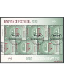 Nederland 2020: NVPH: V3882-3883: Dag van de Postzegel 2020: velletje gestempeld
