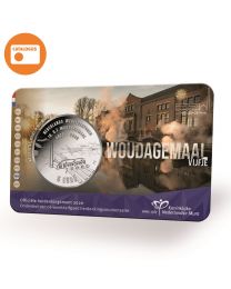 Nederland 2020: Woudagemaal Vijfje 2020 UNC Verzilverd in coincard
