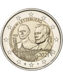 Luxemburg 2021: Speciale 2 Euro unc:  "Jean" 2021 (reliëf-versie)