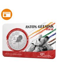 Nederland 2021: Anton Geesink Vijfje 2021 UNC Verzilverd in coincard
