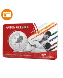 Nederland 2021: Herdenkingsmunt: Anton Geesink Vijfje 2021 BU-kwaliteit in coincard