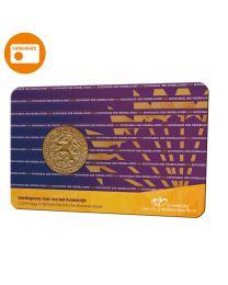 Nederland 2022:  Penning in coincard: Geelkoperen 1 cent 1943